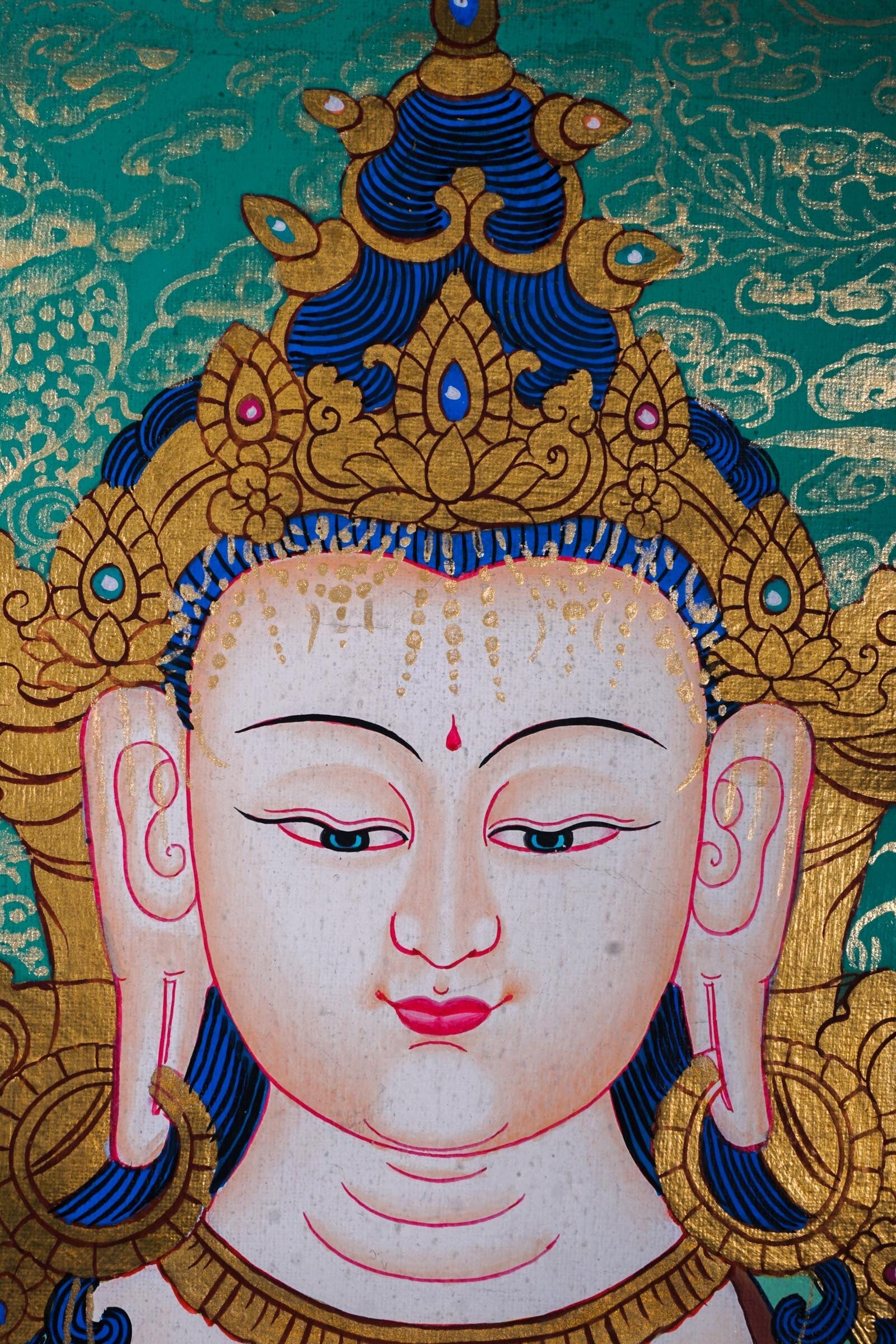 Chengresi Thangka Painting - Lucky Thanka