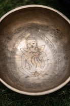 Buddha Shakti Carved Singing Bowl - Lucky Thanka