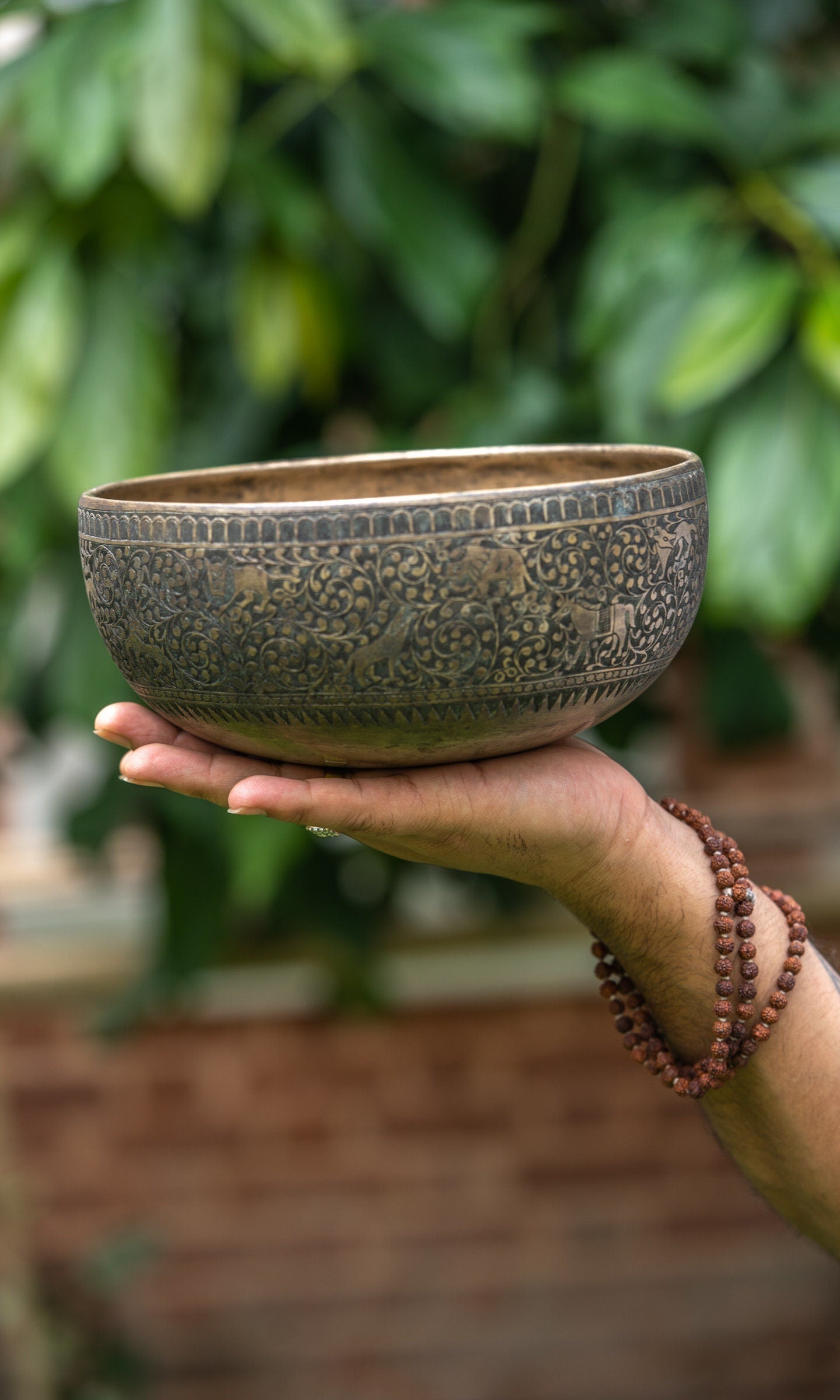 Animal Design Carved Healing Singing Bowl - Lucky Thanka
