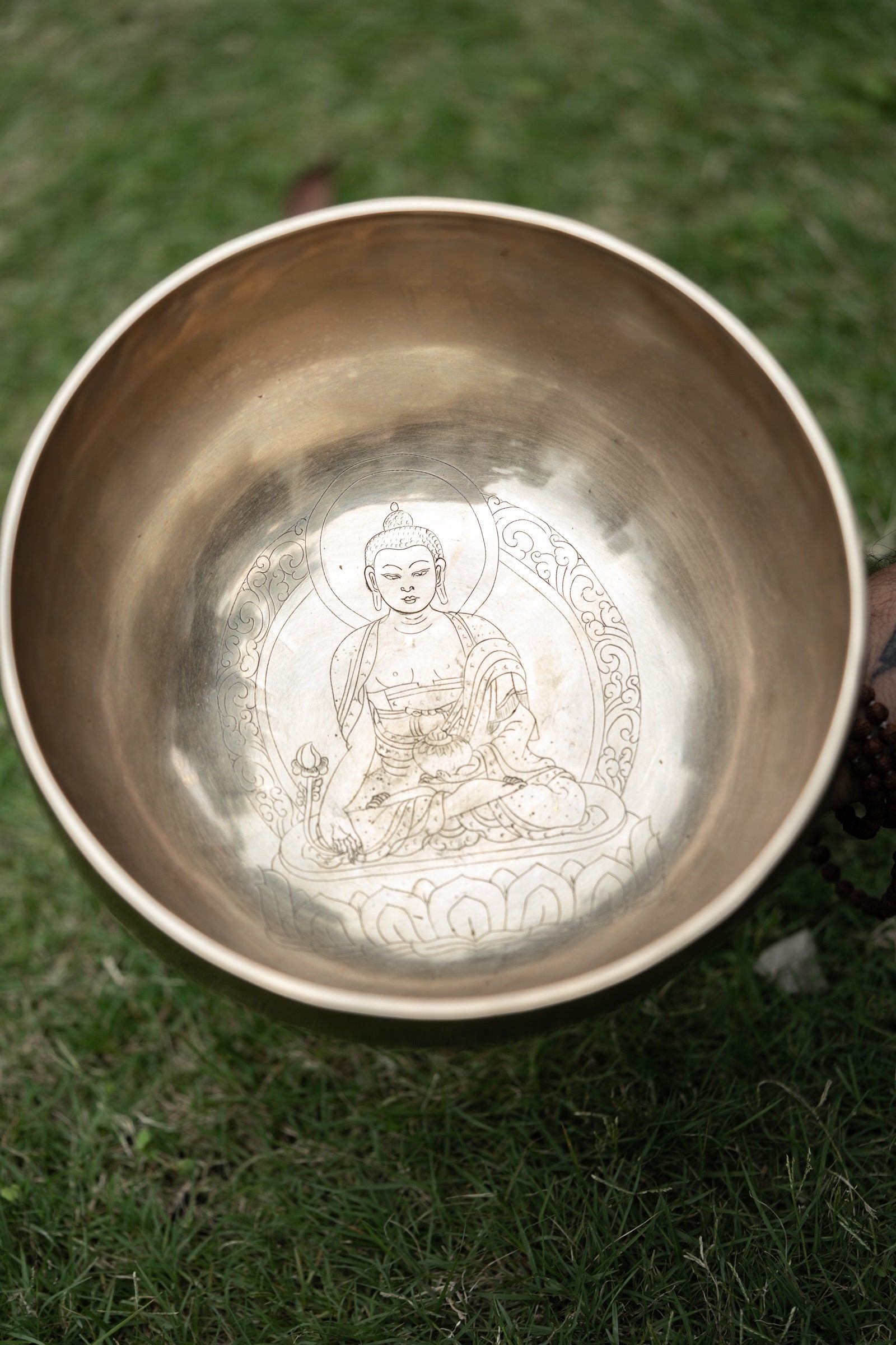 Premium Quality Medicine Buddha Singing Bowl - Lucky Thanka