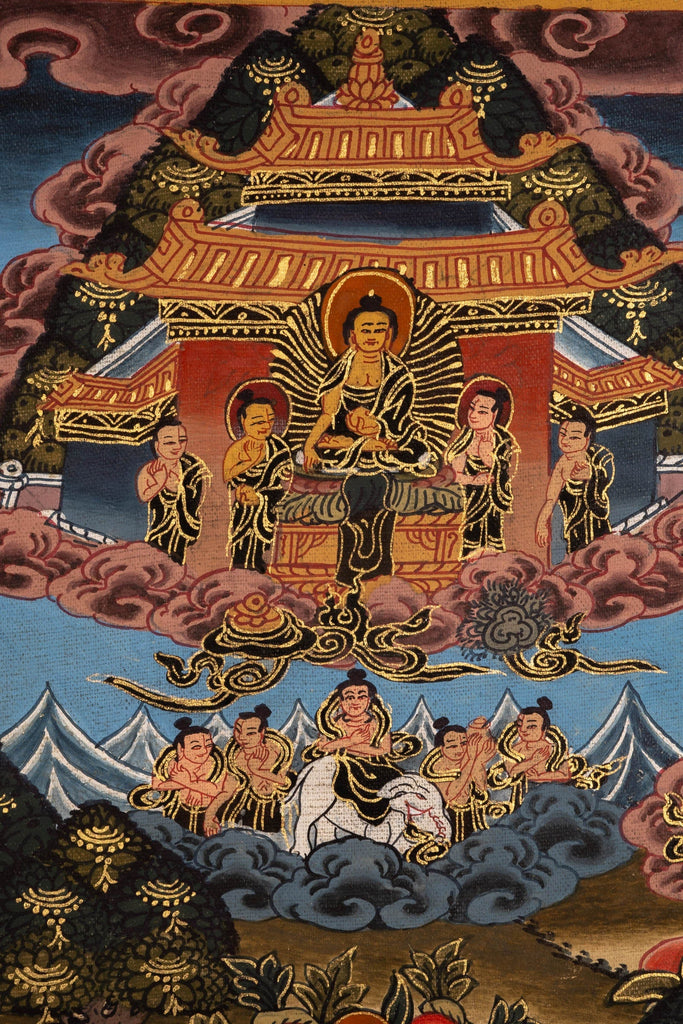 Buddha Enlightenment Thangka - Lucky Thanka