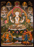 Chenrezig Thangka Painting - Lucky Thanka