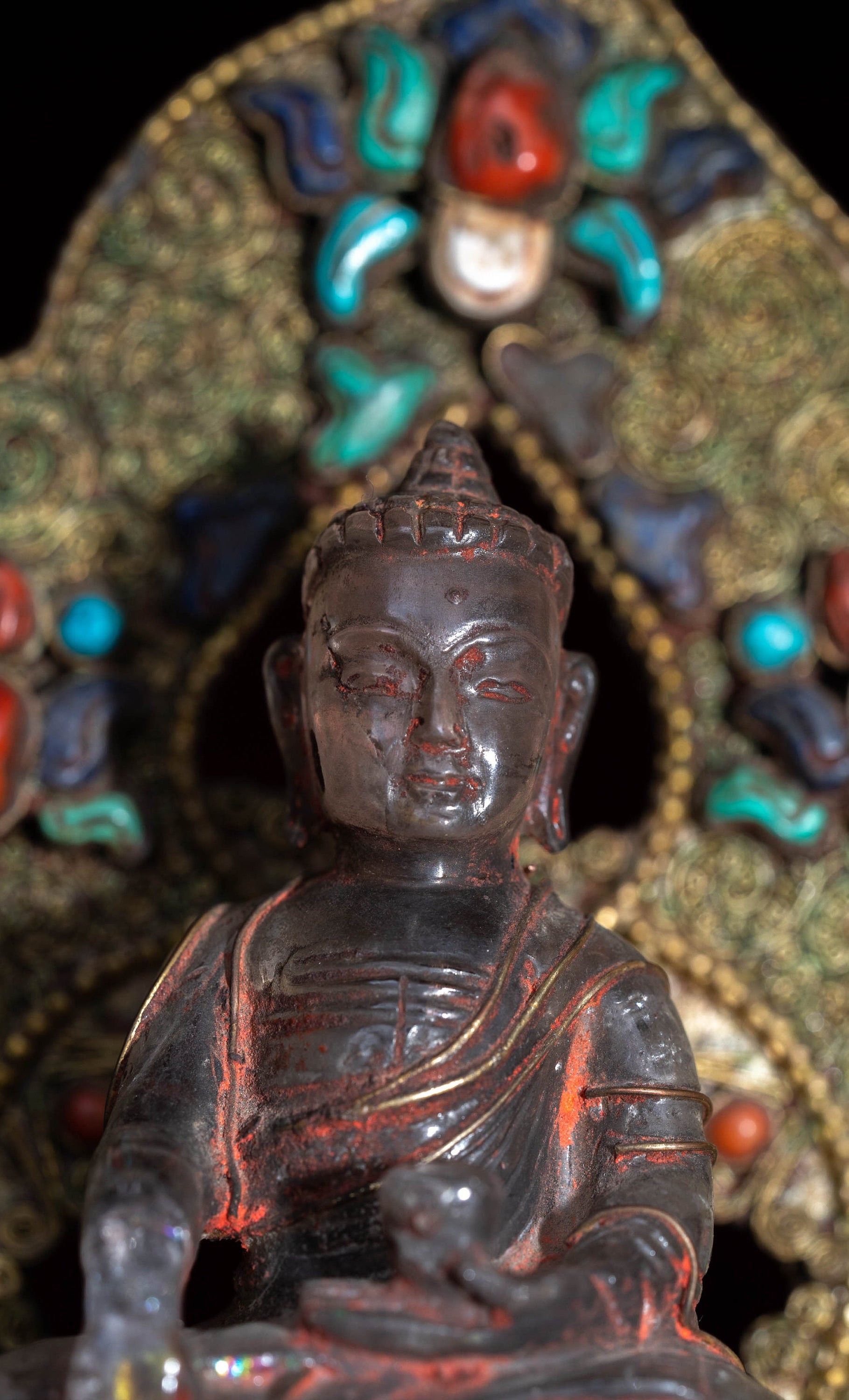 Crystal Shakyamuni Buddha statue - Lucky Thanka