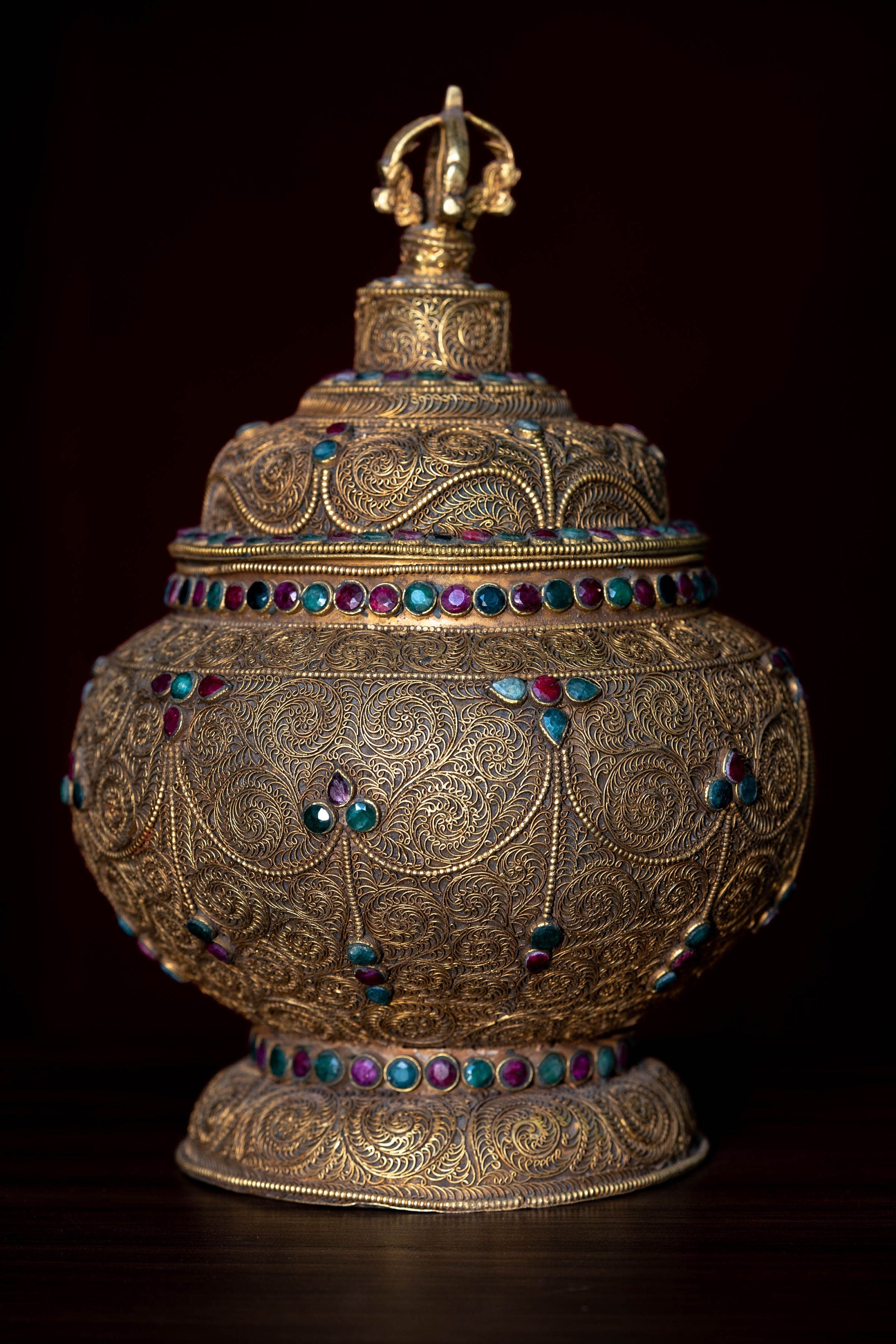Handmade Gold Jar or Gulpa - Lucky Thanka