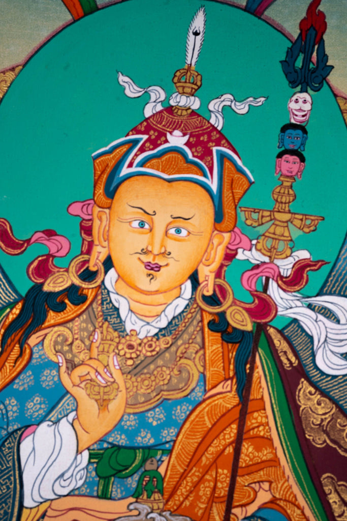 Genuine Thangka of Padmasambhava - Guru Rinpoche - Lucky Thanka