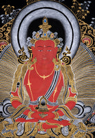 Fine Thangka art -  Amitabha Buddha Painting - Lucky Thanka