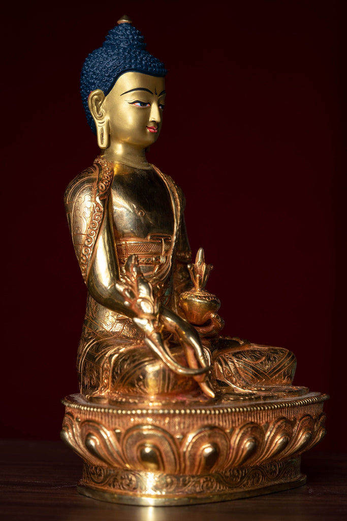 Medicine Buddha Statue - Lucky Thanka
