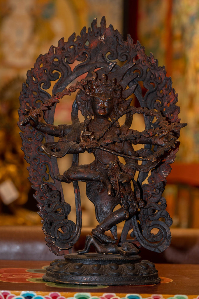 Antique Kurkulla Statue Hindu Deity - Lucky Thanka