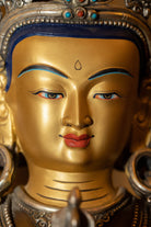 Gold Plated Bajrasattva Statue - Lucky Thanka