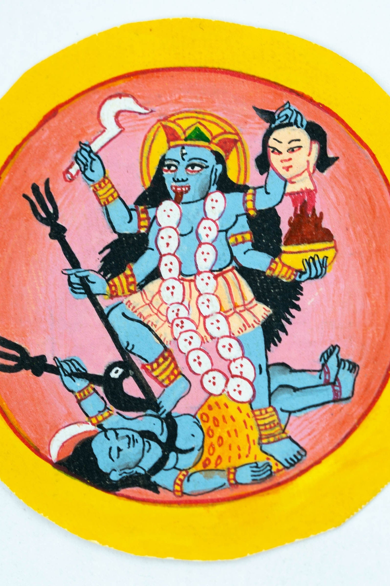 Ghau Thangka of Kali Deity - Pendant - Lucky Thanka