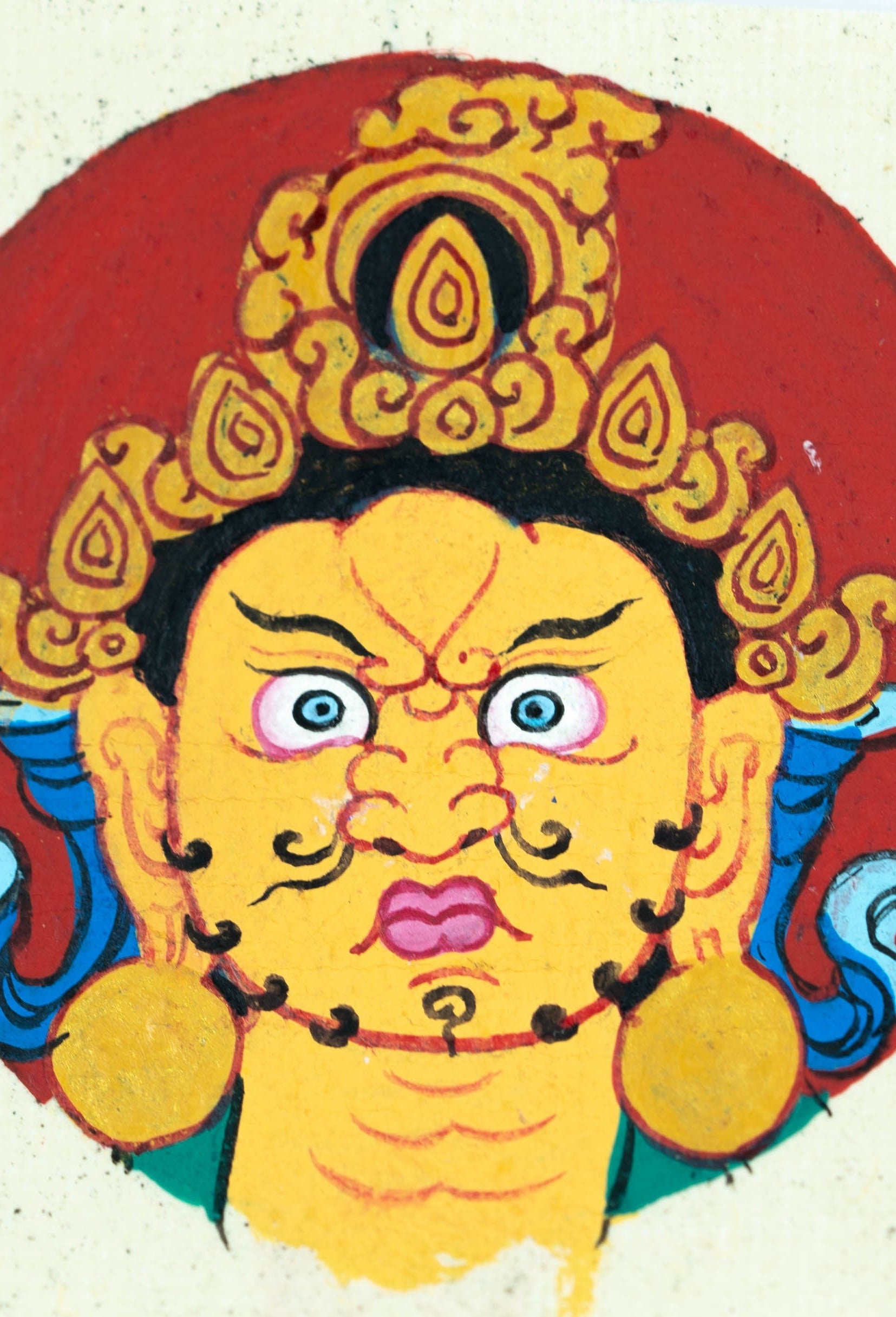 God of Wealth Ghau Thangka - Lucky Thanka