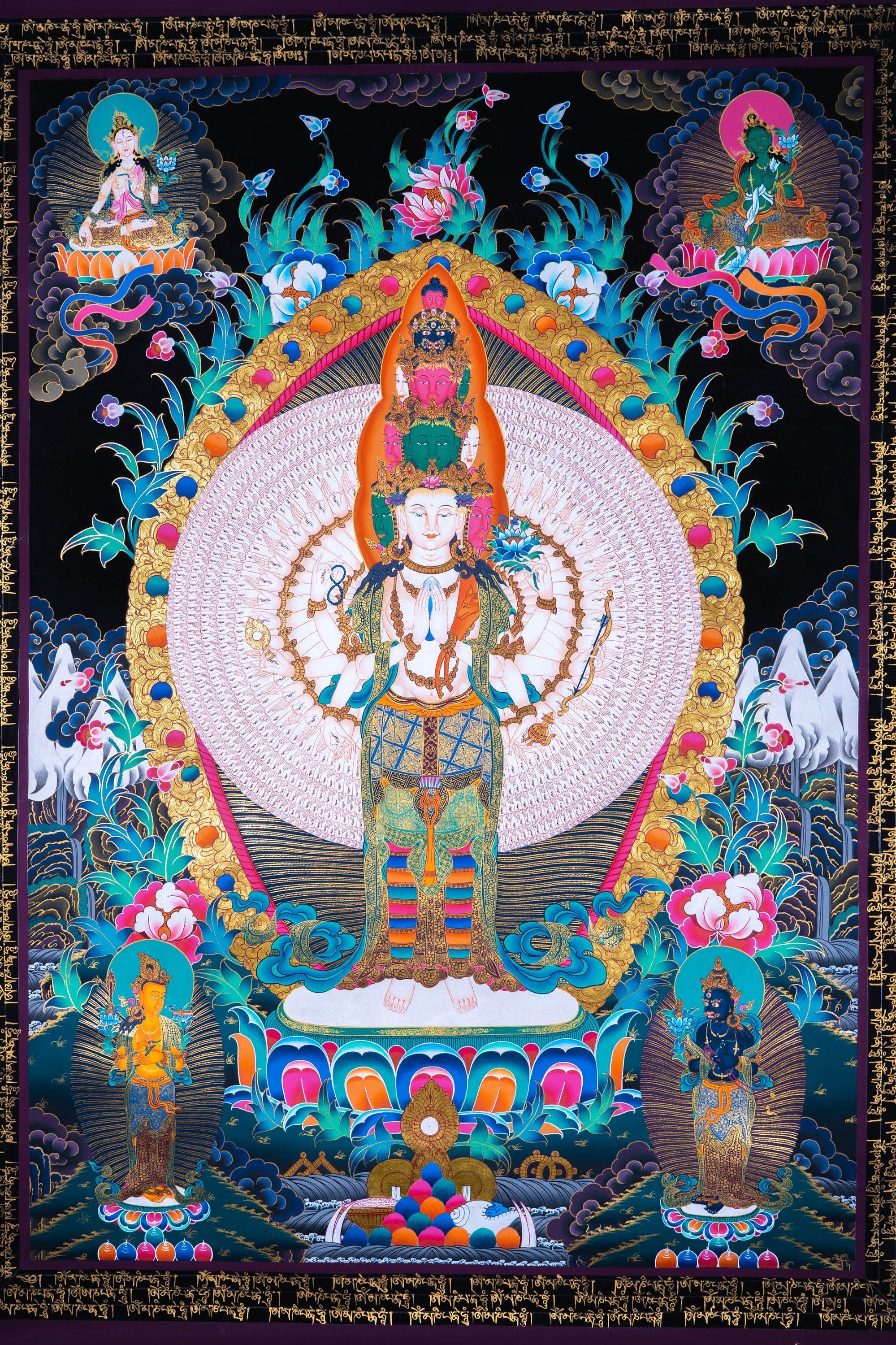 1000 Arm Avalokiteshvara - Lucky Thanka