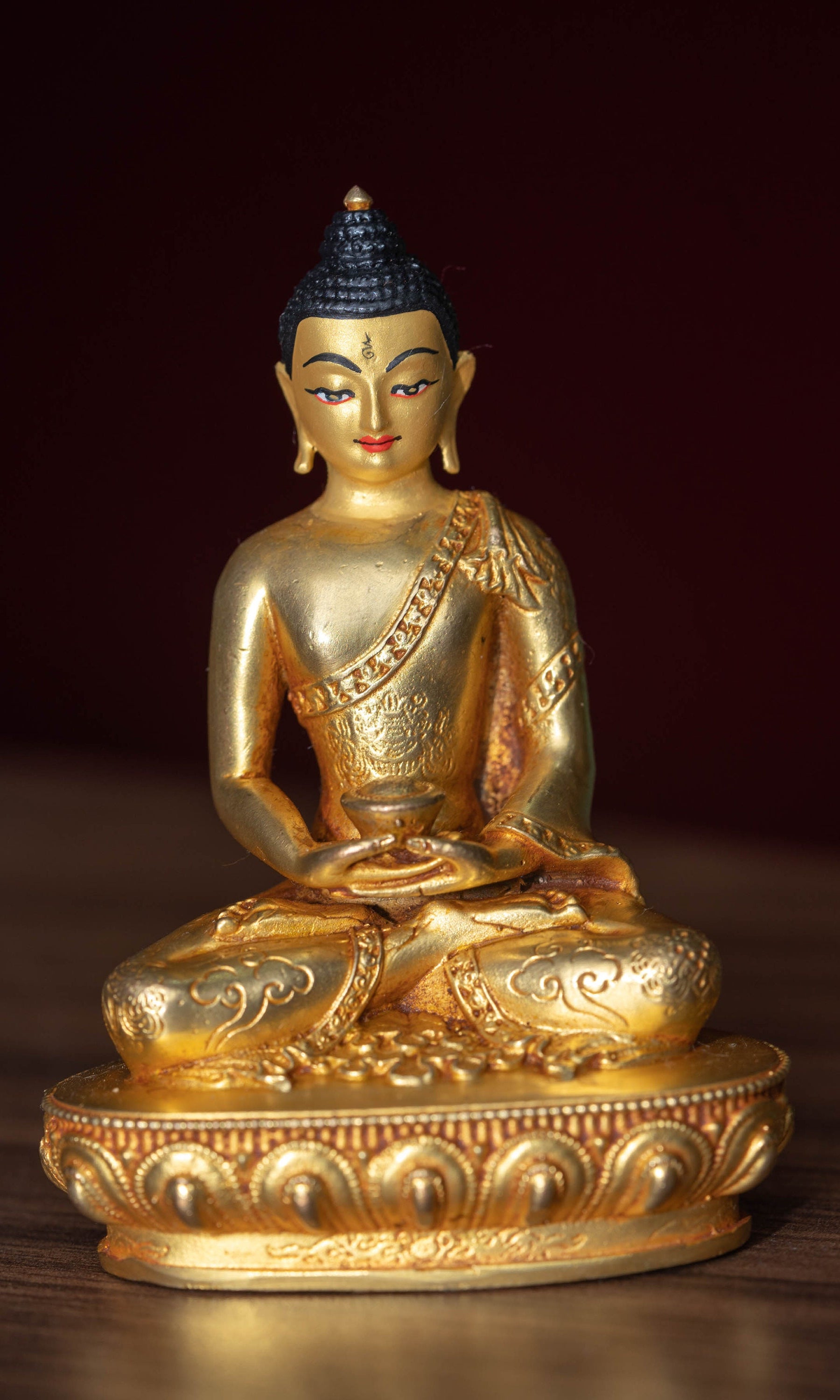 Amitabha Buddha Gold Plated - Lucky Thanka