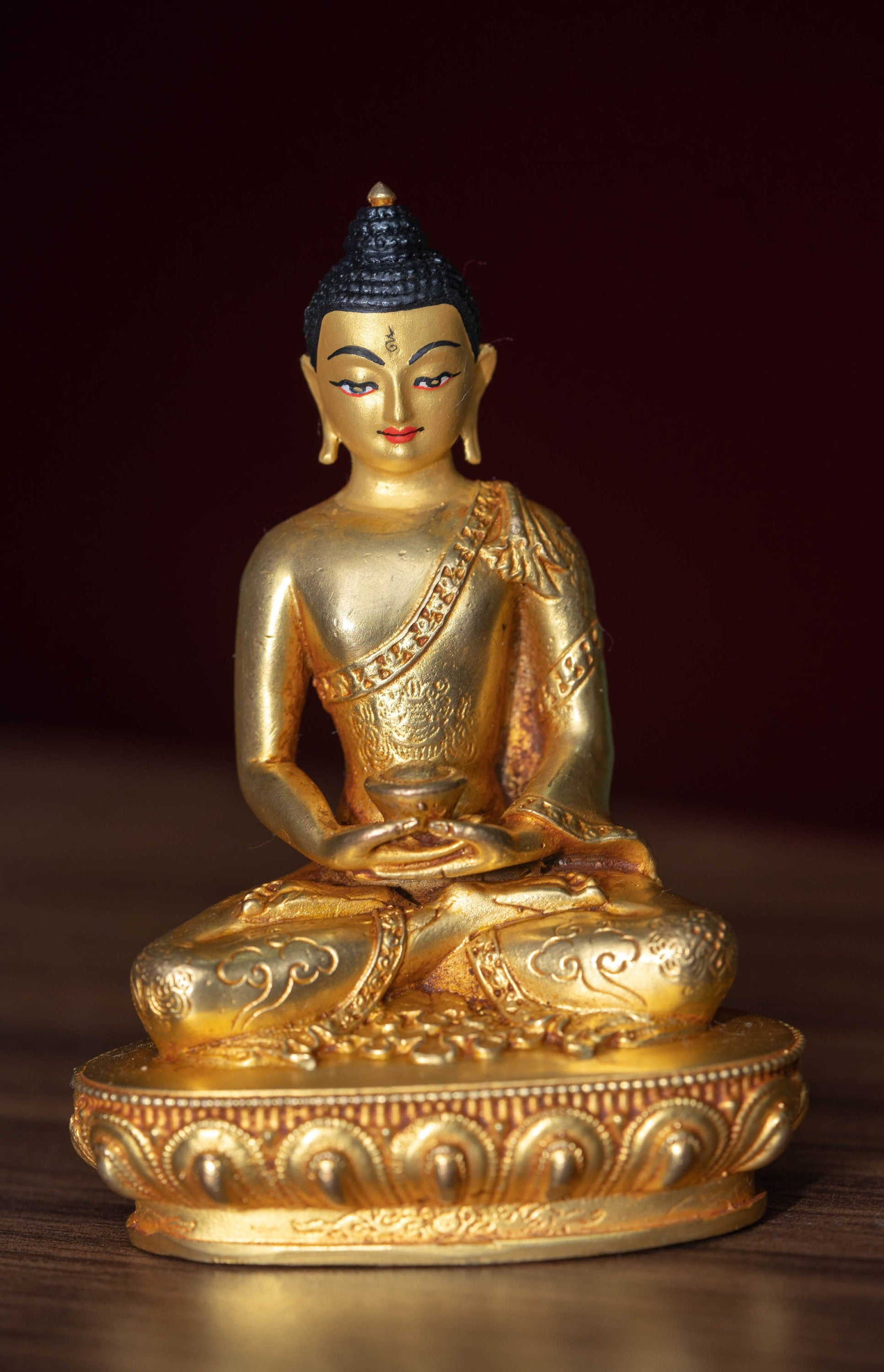 Amitabha Buddha Gold Plated - Lucky Thanka