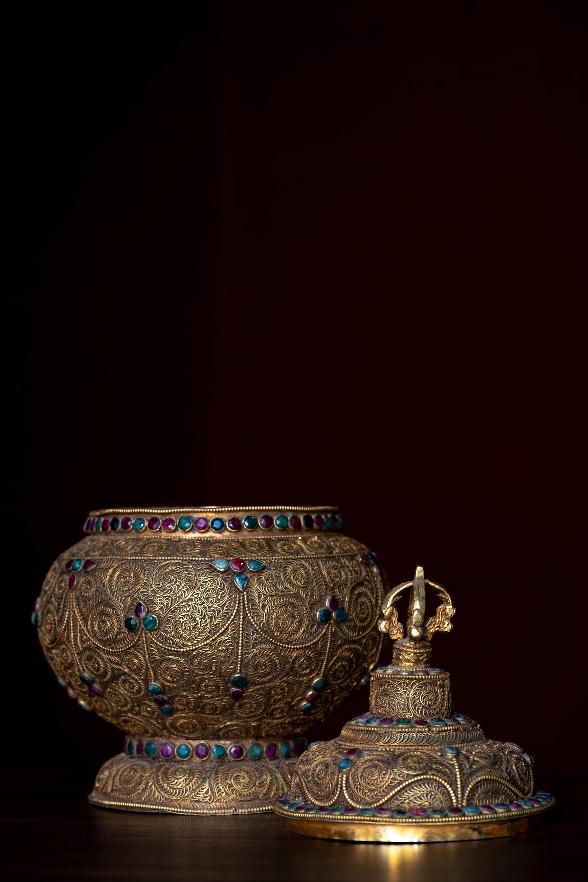 Handmade Gold Jar or Gulpa - Lucky Thanka