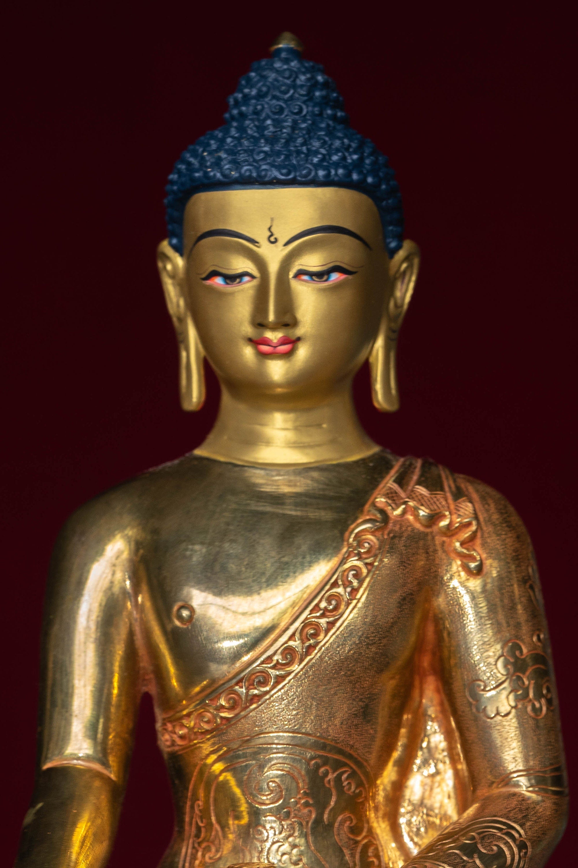 Handmade Shakyamuni Buddha statue - Lucky Thanka
