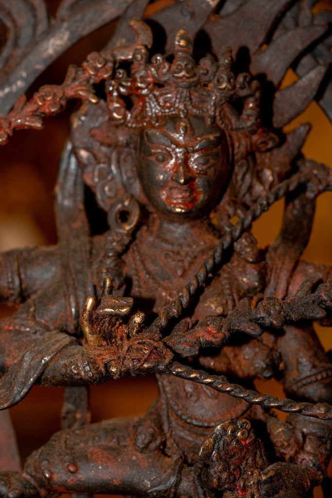 Antique Kurkulla Statue Hindu Deity - Lucky Thanka