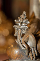 Silver Plated Medicine Buddha Statue - Lucky Thanka