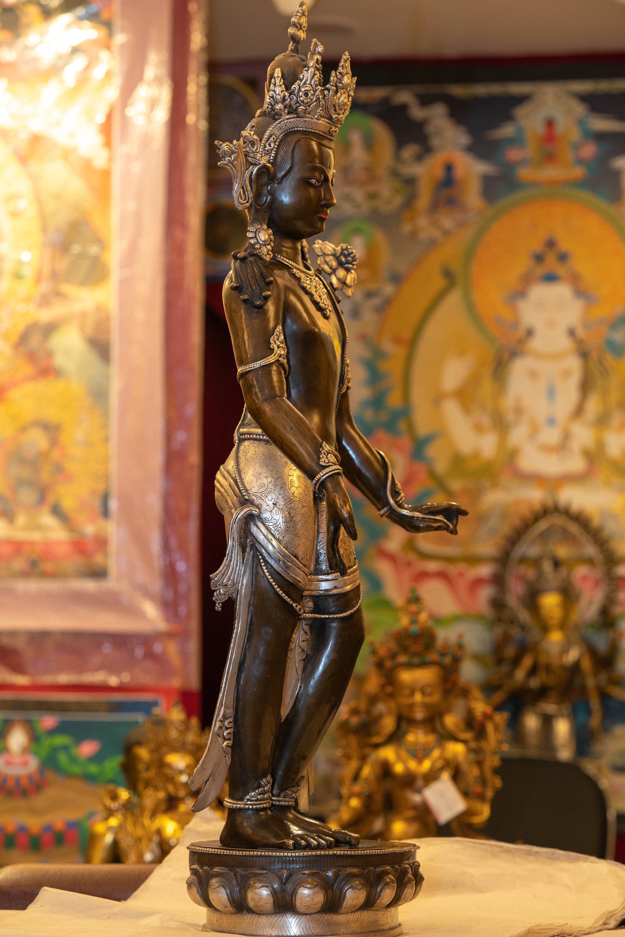 Handcrafted Padmapani Statue - Lucky Thanka