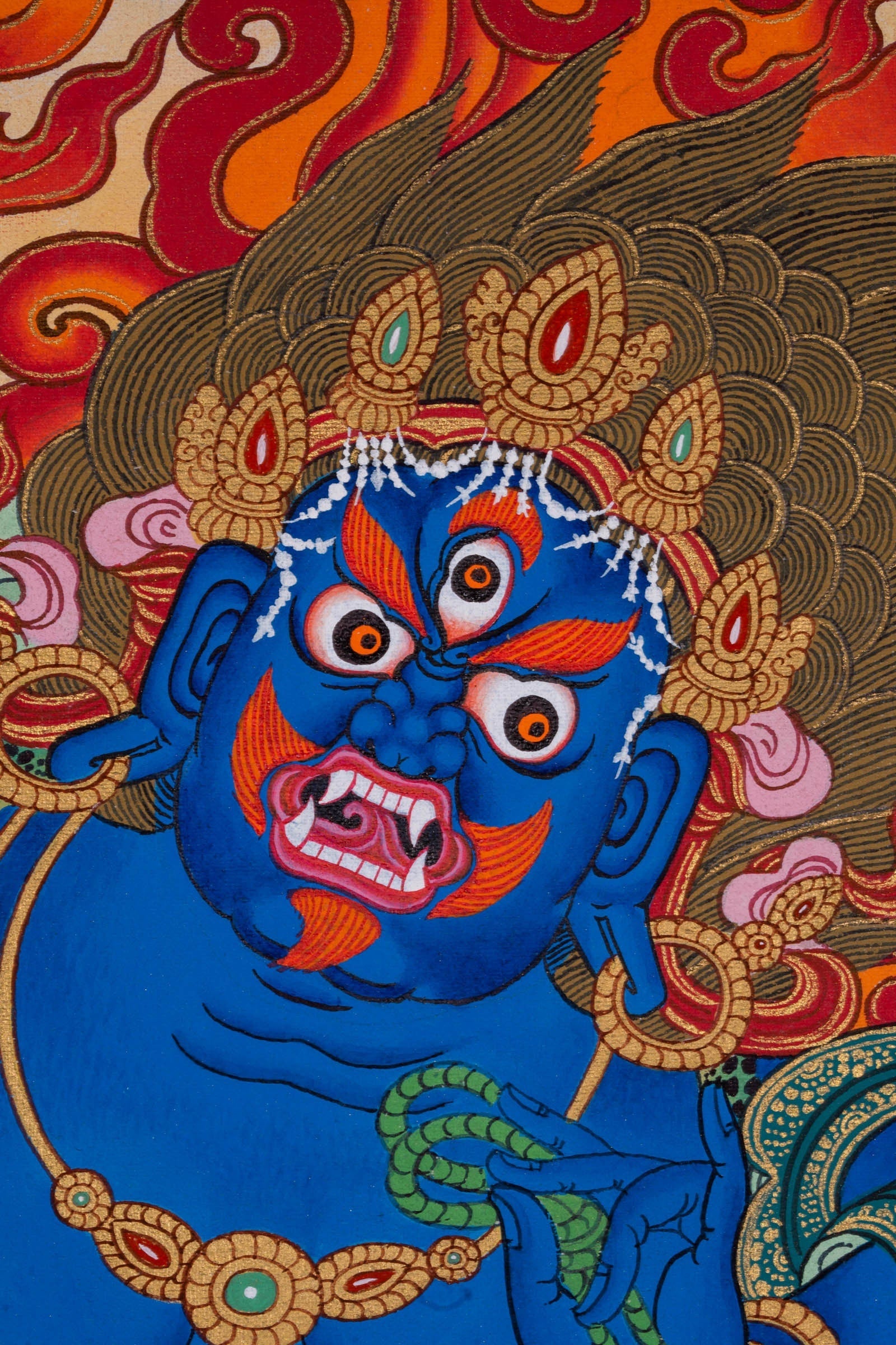 Vajrapani Buddhist Tibetan Thangka Painting - Lucky Thanka