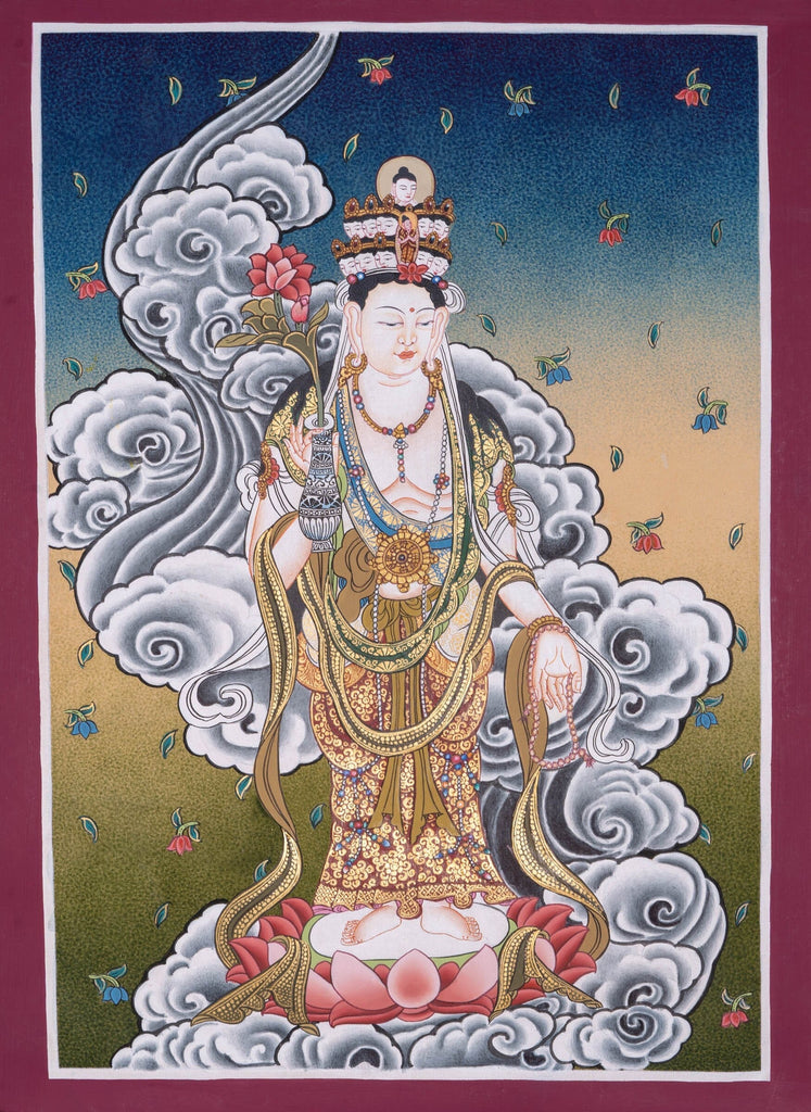 Chinese Tara Thangka Painting - Lucky Thanka