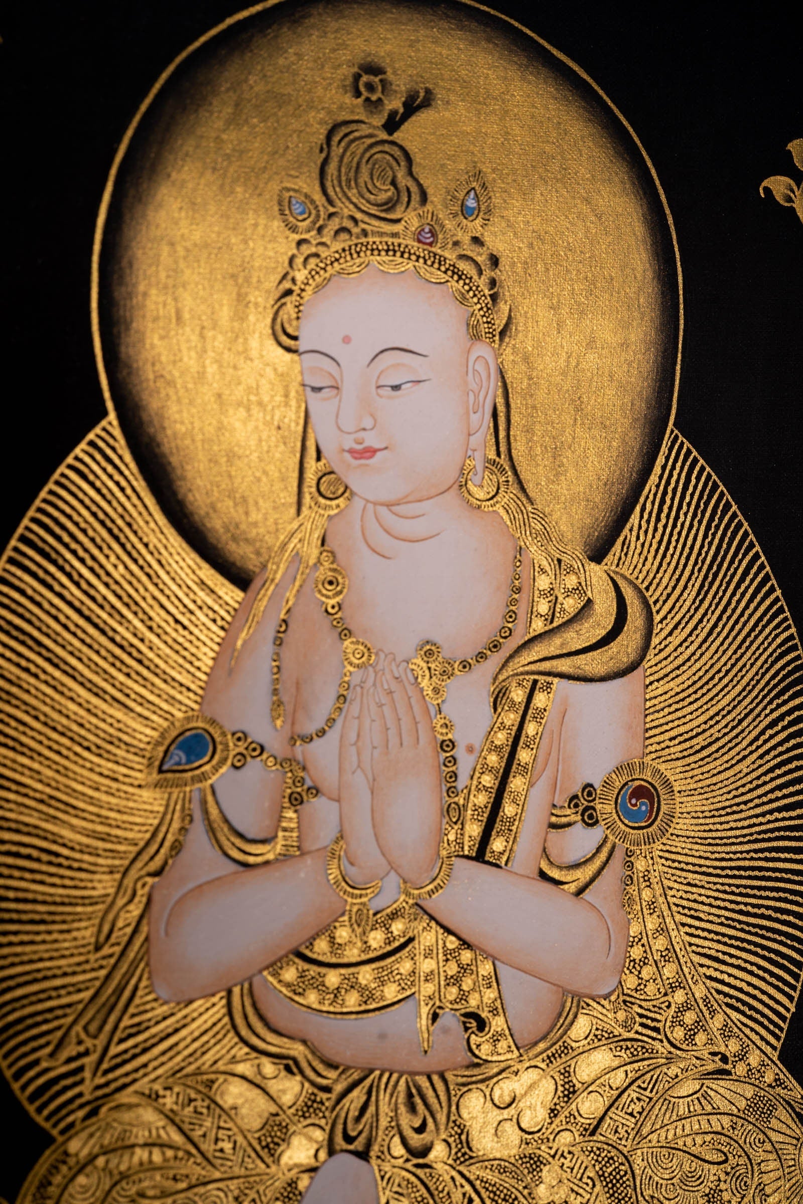 Beautiful Thangka Painting of Japanese Buddha - Lucky Thanka