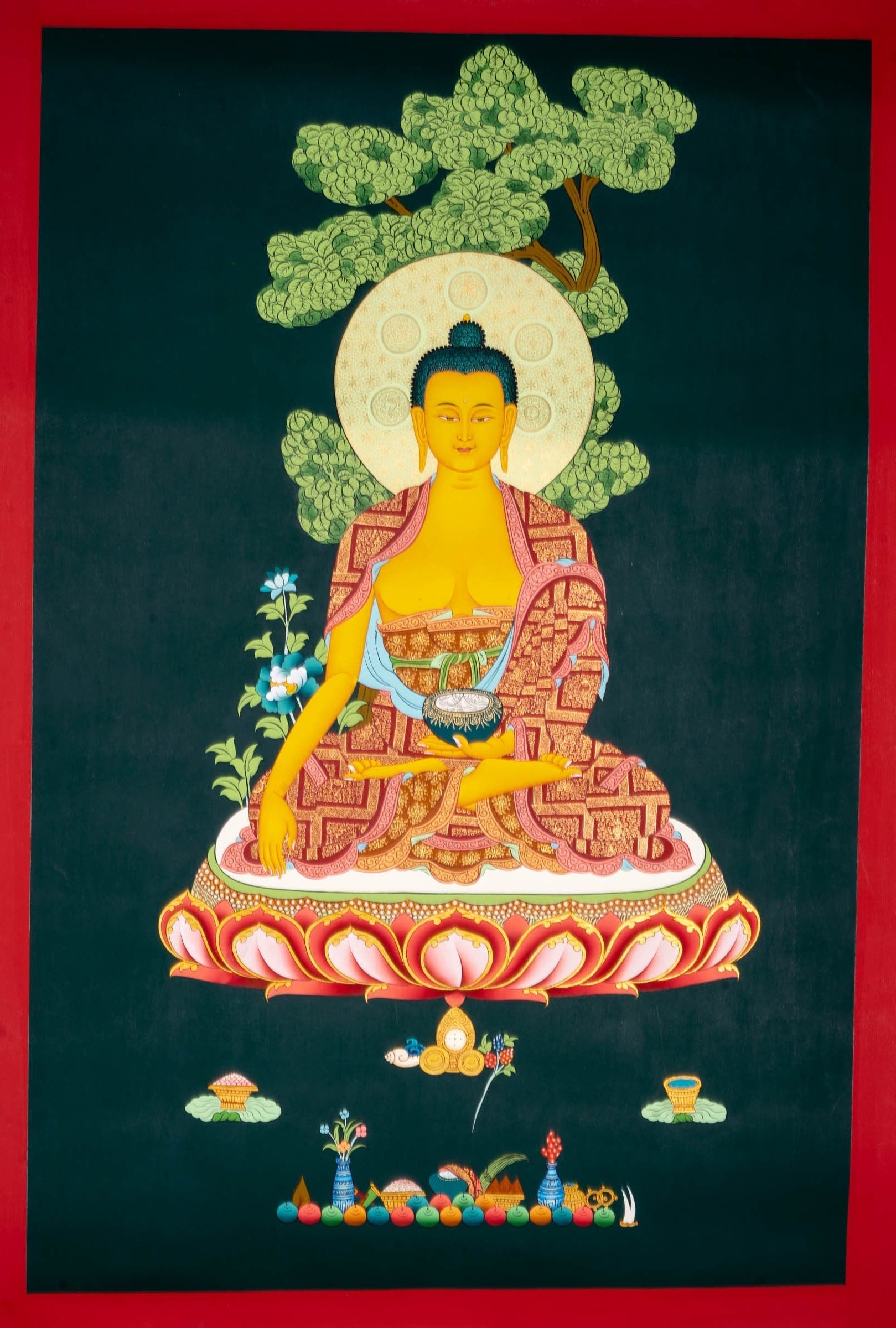 Shakyamuni Buddha thangka painting - Lucky Thanka