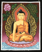 Fine Art Shakyamuni Buddha Ghau Thangka - Lucky Thanka