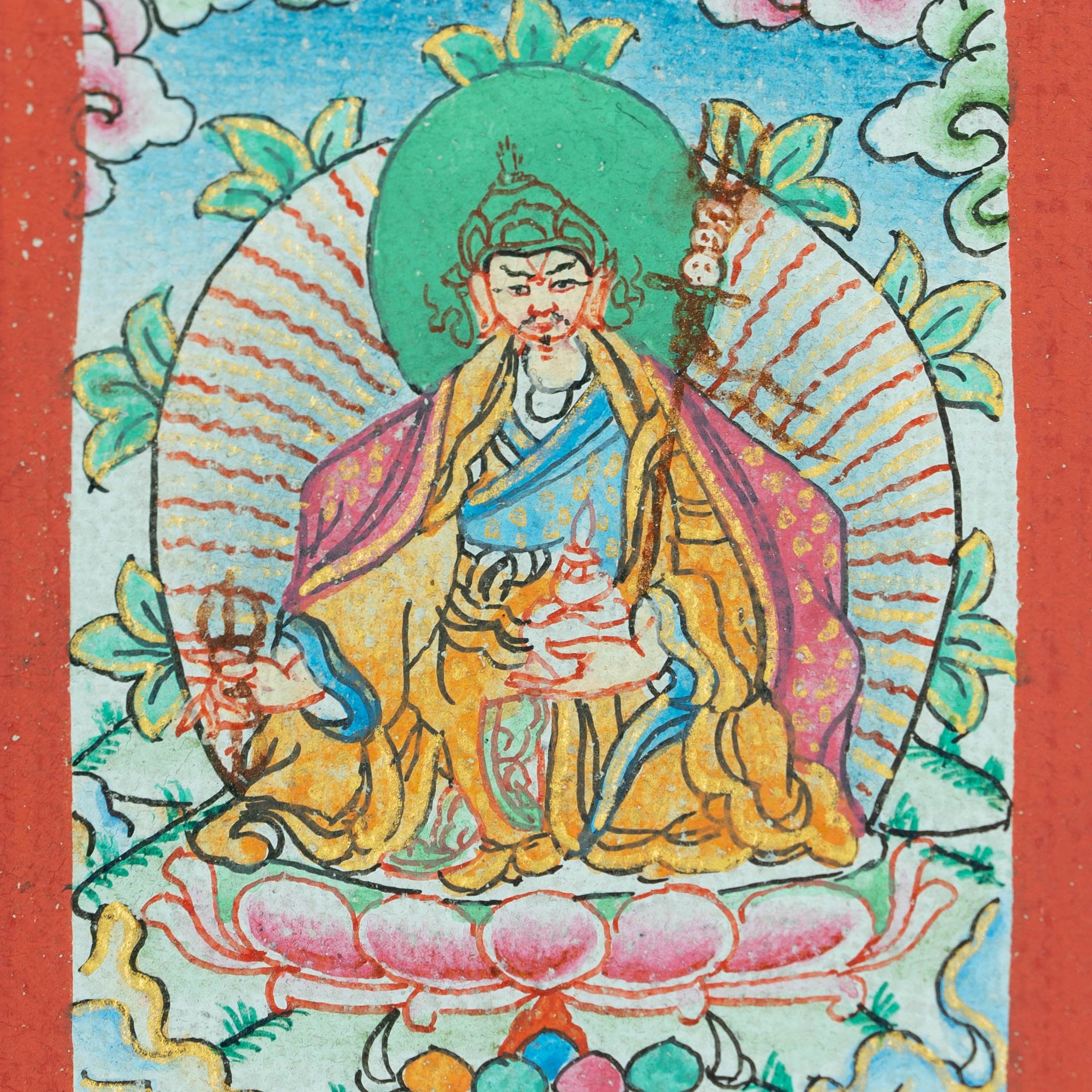 Guru Rinpoche Locket Thangka - Lucky Thanka