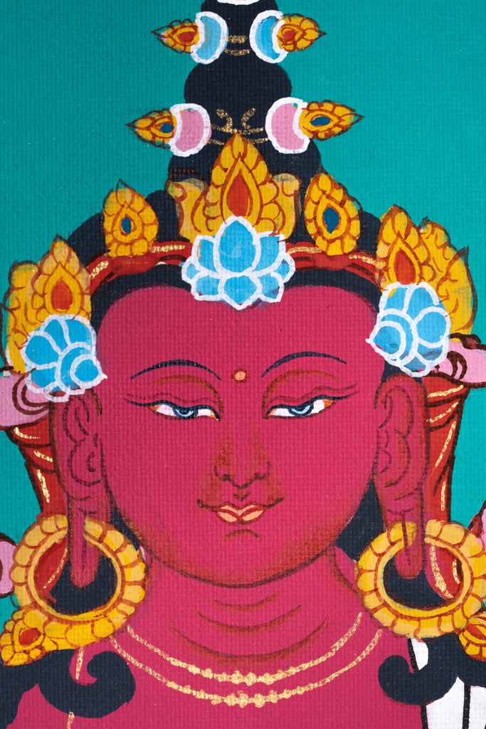 Amitayus Buddha Thangka Painting - Lucky Thanka