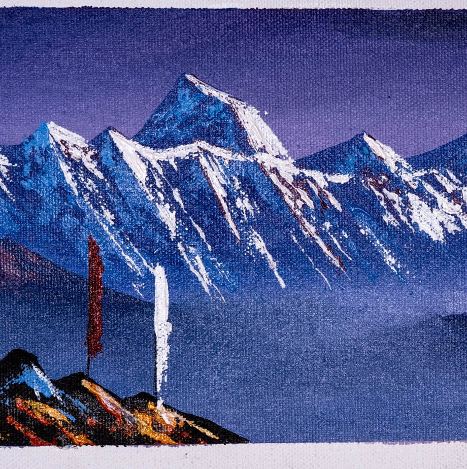 Mount Everest Oil Painting - Lucky Thanka