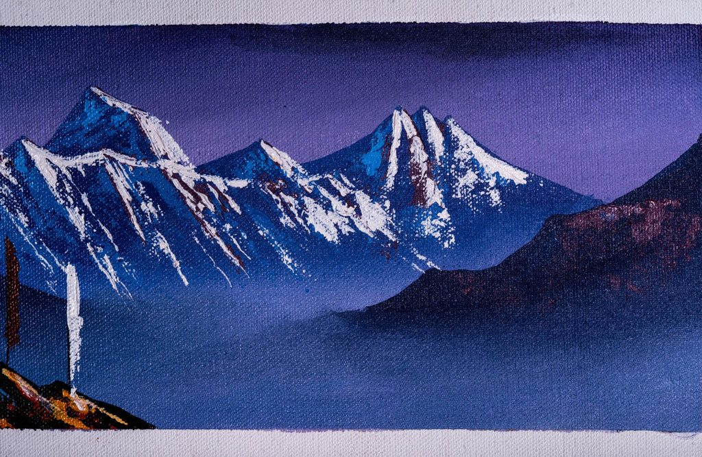 Mount Everest Oil Painting - Lucky Thanka