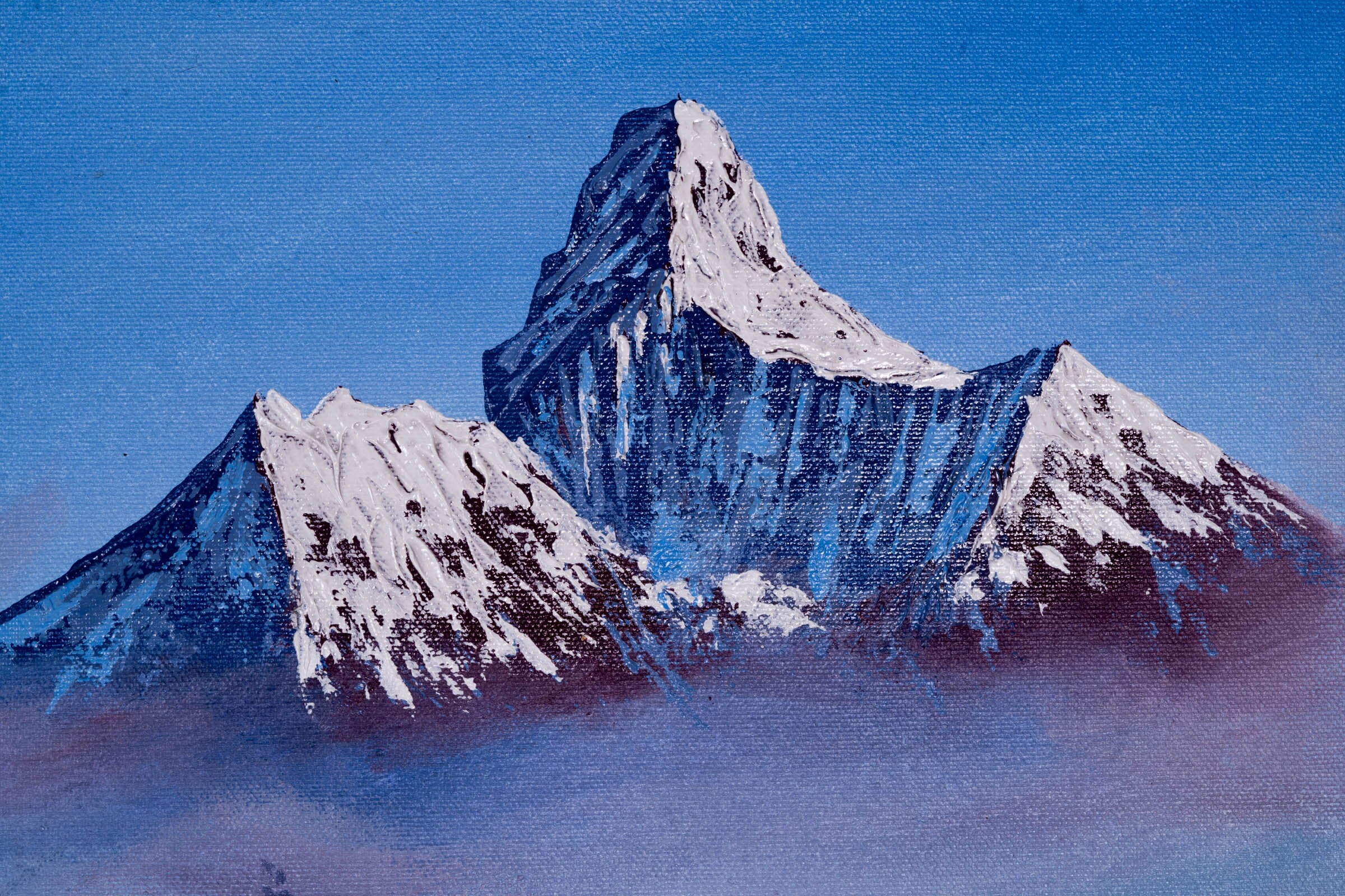 Mount Machhapuchhre Oil Painting - Lucky Thanka