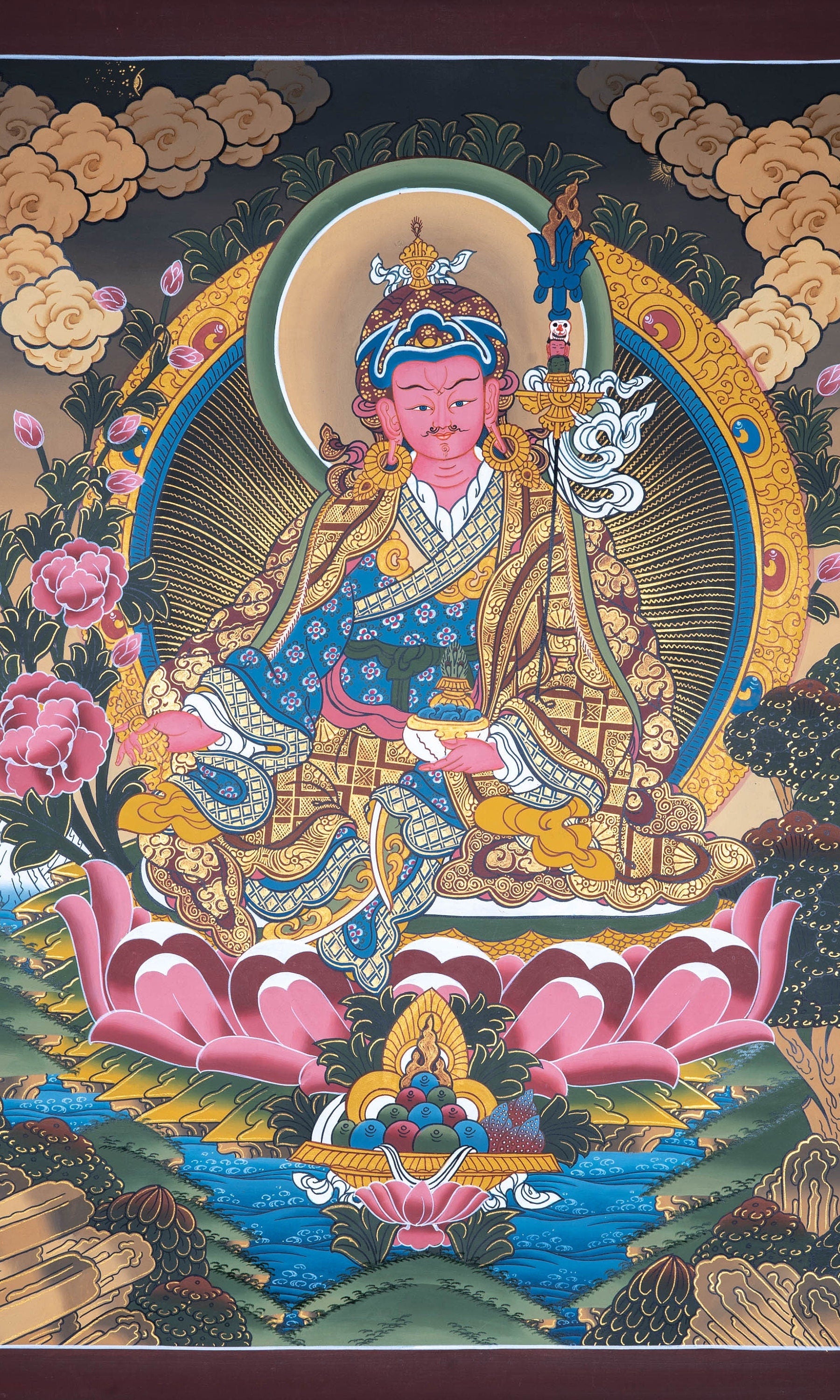 Padmasambhava Thangka  Painting - Lucky Thanka