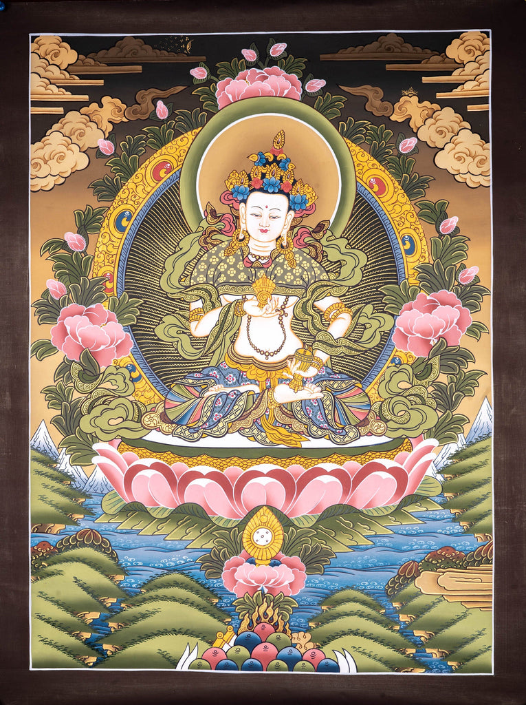 Great Purifier Vajrasattva  - Genuine Thangka Painting - Lucky Thanka