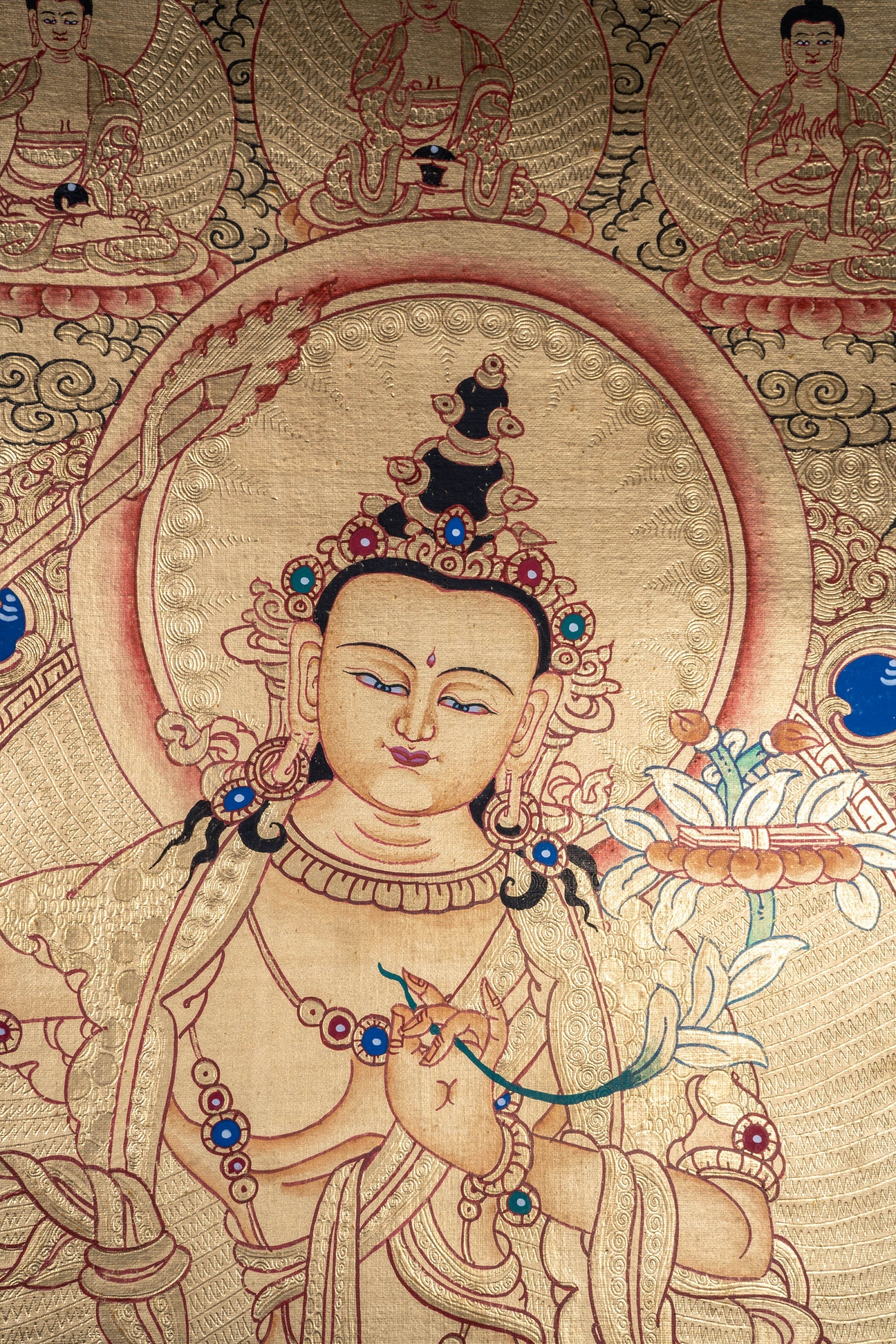 Lyap Manjushri Thangka Painting - Lucky Thanka
