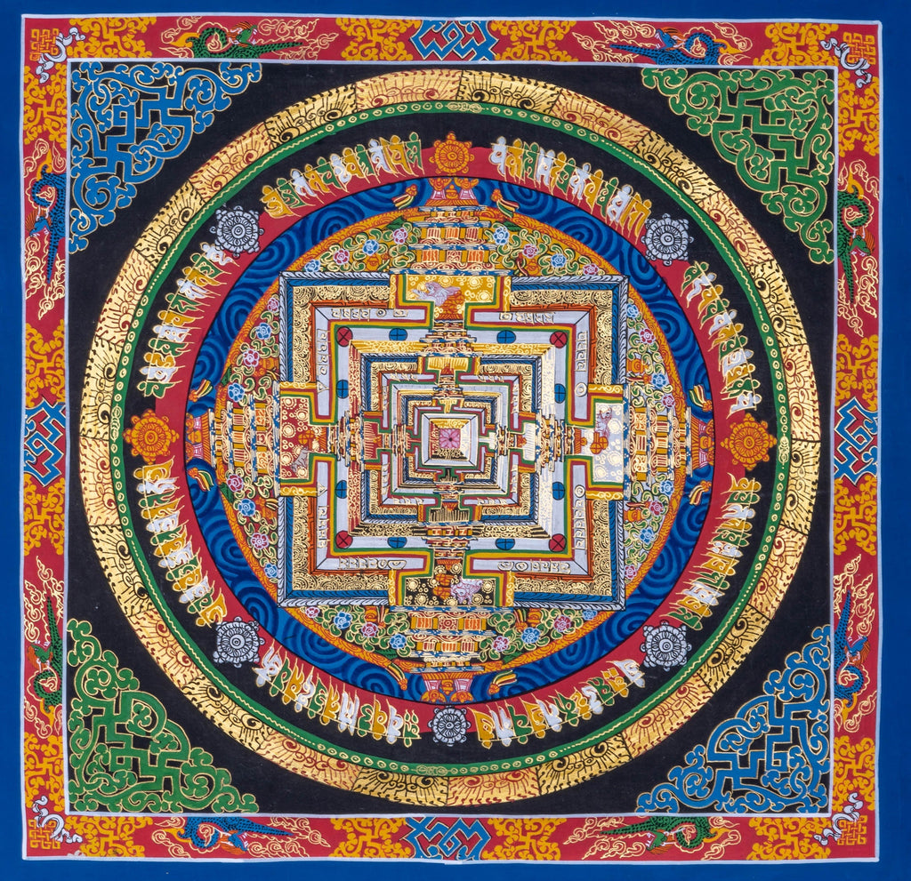 Thangka Art of Kalchakra Mandala - Lucky Thanka