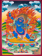 Vajrapani Buddhist Tibetan Thangka Painting - Lucky Thanka