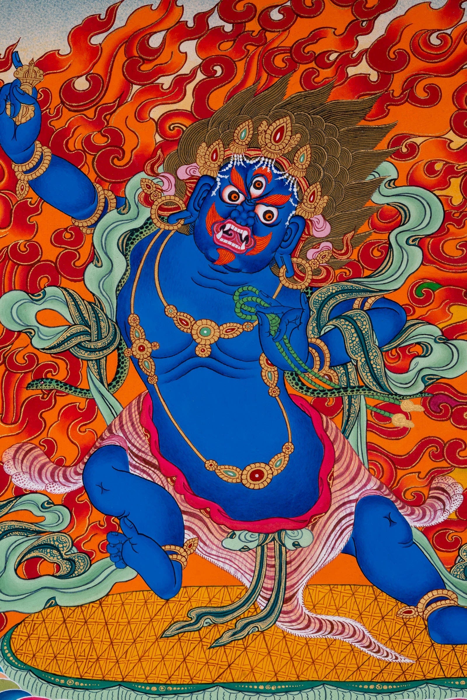 Vajrapani Buddhist Tibetan Thangka Painting - Lucky Thanka