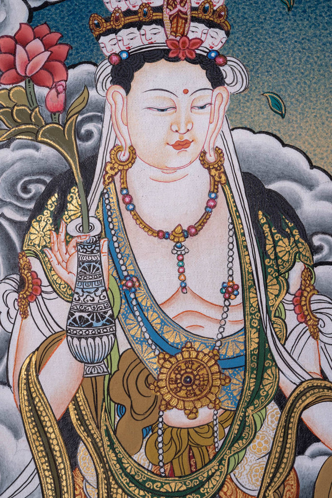 Chinese Tara Thangka Painting - Lucky Thanka