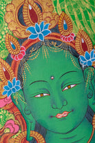 Green Tara Thangka - Lucky Thanka