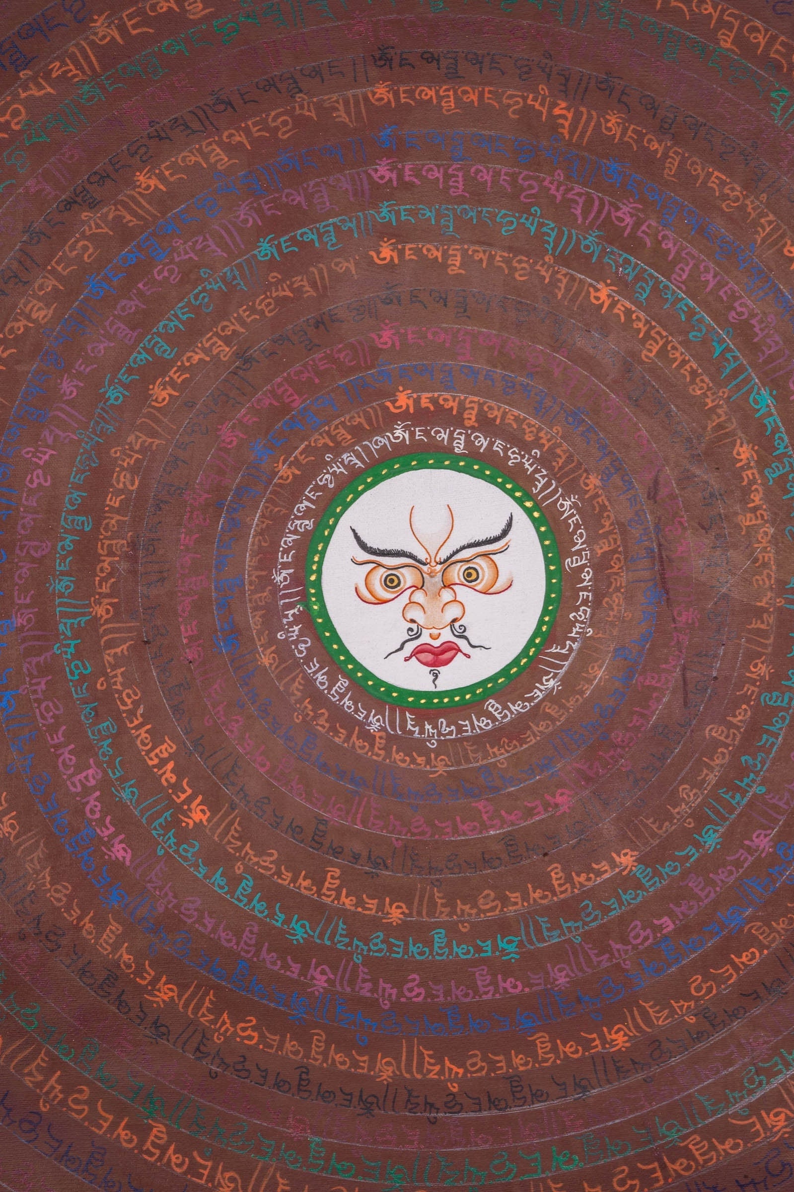 Buddha Eye Mantra Mandala Thangka Painting - Lucky Thanka