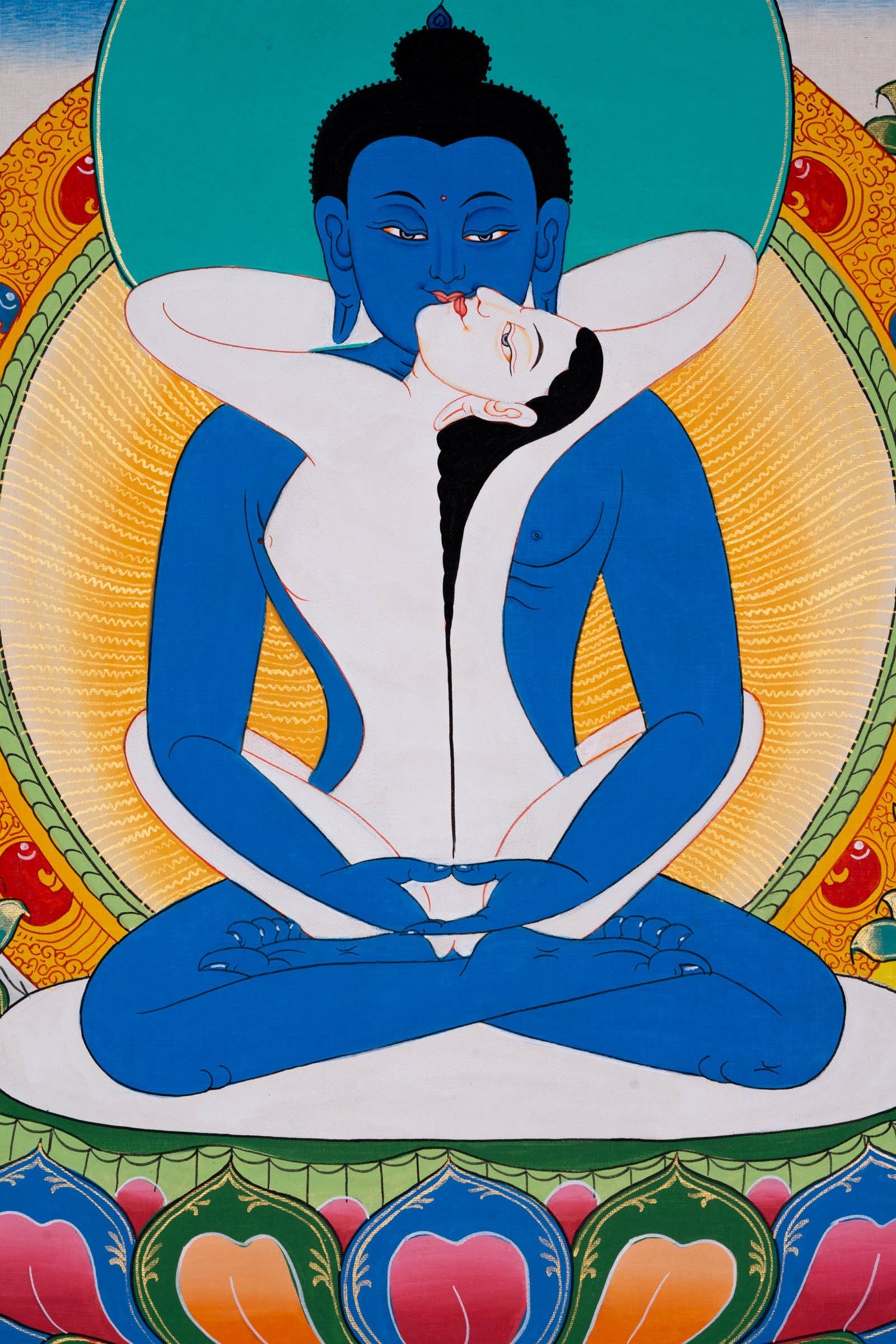 Buddha Shakti Thangka Art - Lucky Thanka