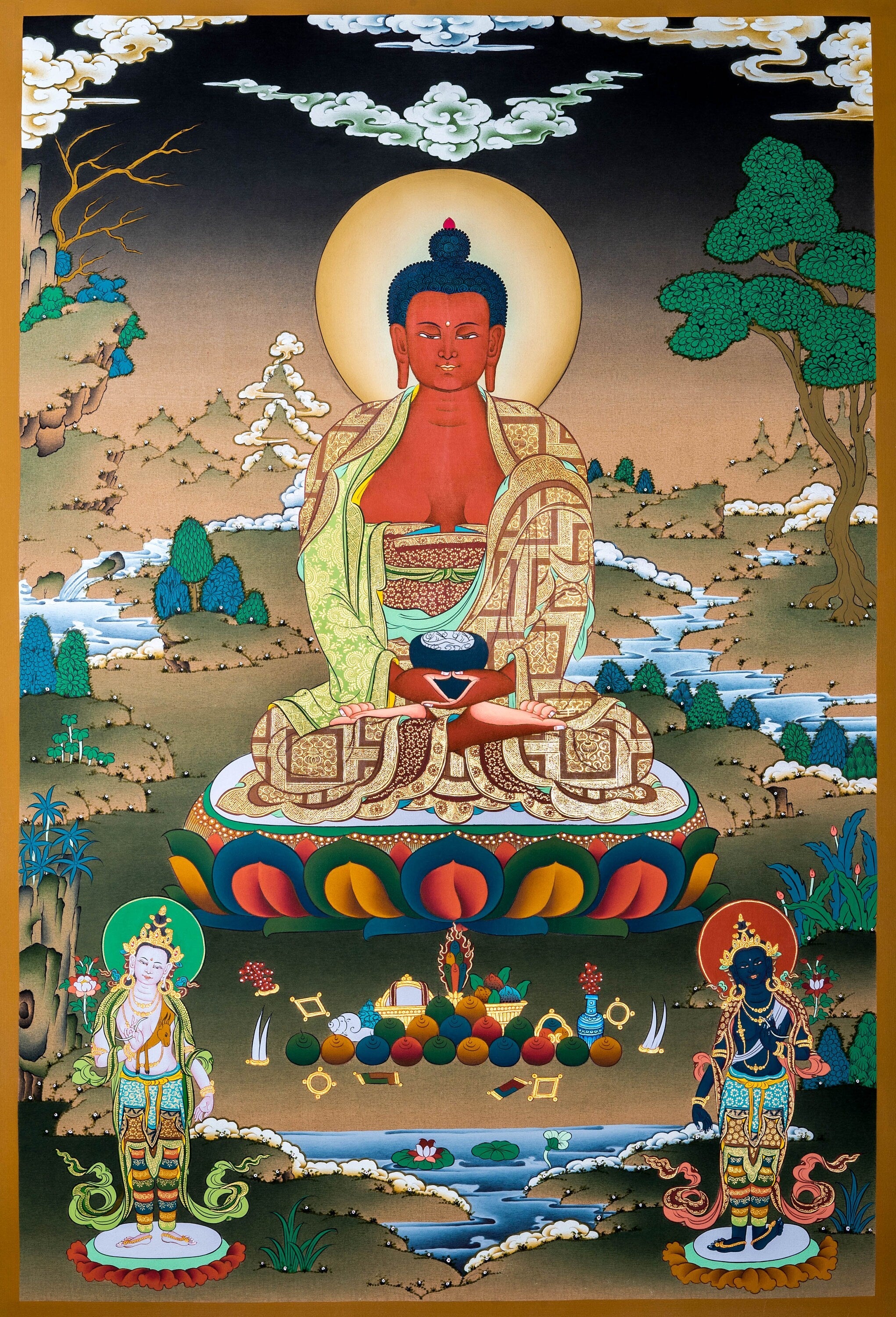 amitabha buddha thangka