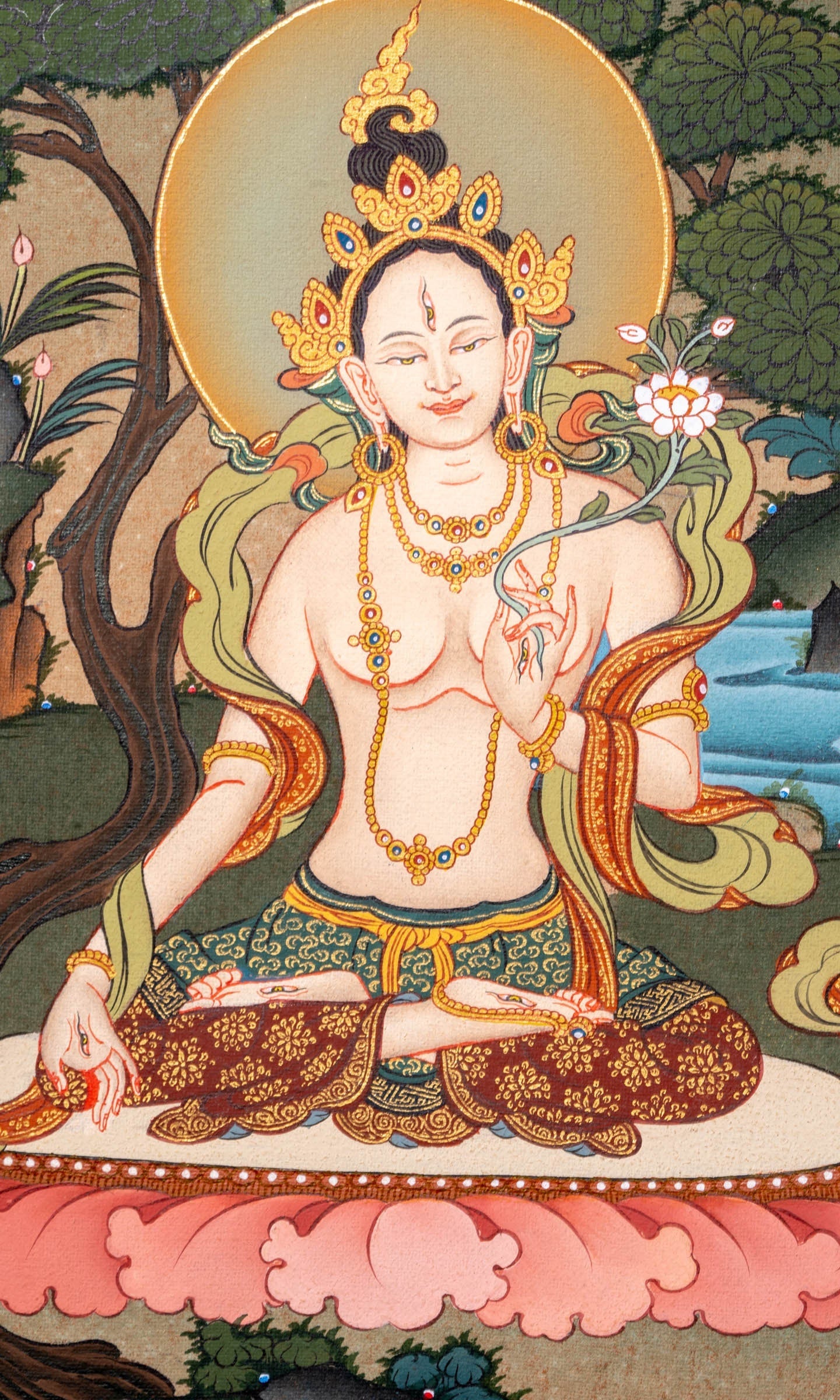Namgyalma Thangka Painting - Lucky Thanka