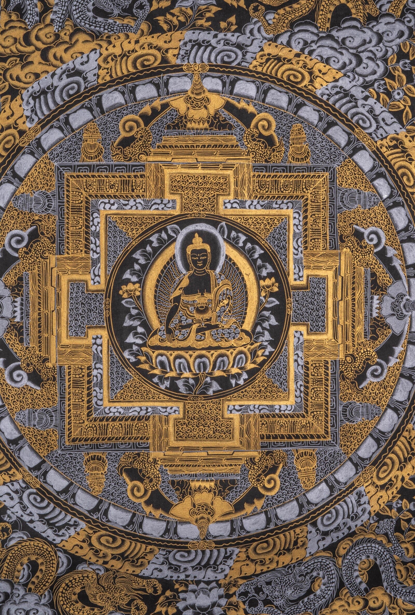 Shakyamuni Buddha Mandala Thangka Painting - Lucky Thanka