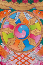Eight Auspicious Symbol Thangka Painting - Lucky Thanka