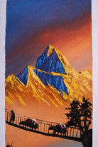 Mount Everest Sunrise View Oil Painting - Lucky Thanka