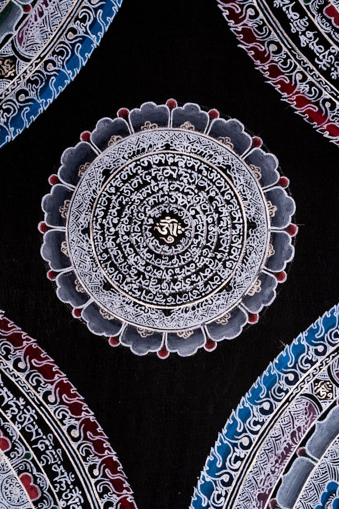 Om Mandala Thangka Painting - Lucky Thanka
