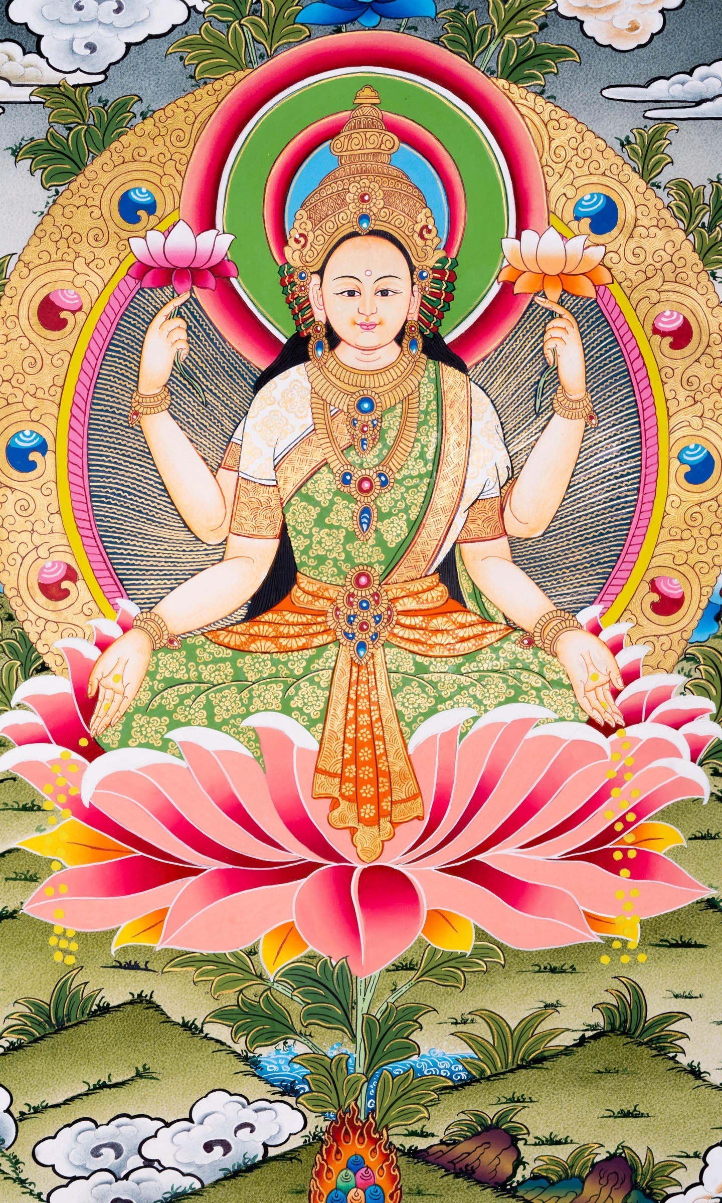 Laxmi Thangka Painting - Lucky Thanka